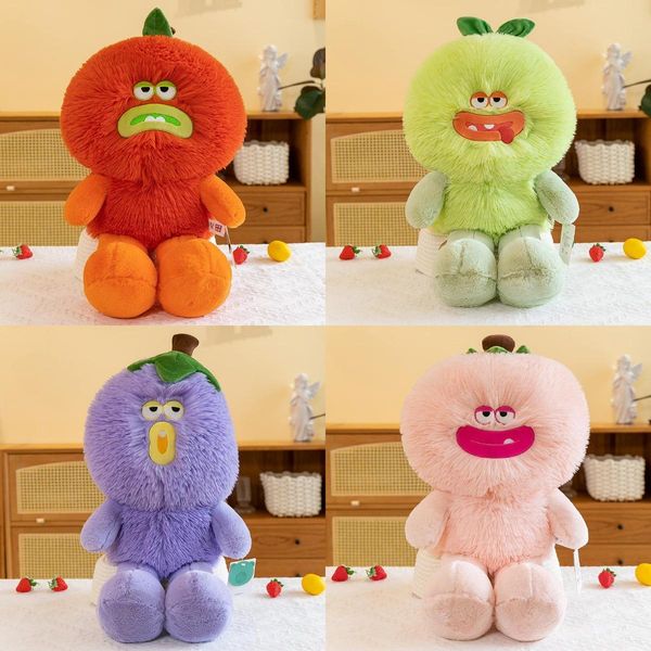 Lachende Obst und Gemüse Serie Kuschel Kissen Plüschspielzeug hässliche süße lustige Puppenmädchen -Bett Puppen mit schlafenden Puppen Großhandel