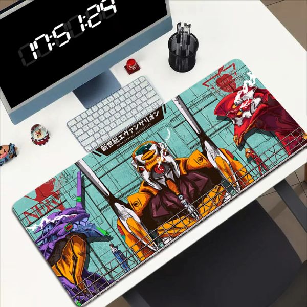Отдых Eevangelion Desk Mat XXL Gaming Mouse Pad Mause Большие аниме -аксессуары аксессуаров Protector Mousepad Клавианые коврики мыши