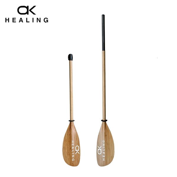 2 parti Kayak Kayak Paddle Bamboo Canoe kayak surf surf in fibra di carbonio Blade a doppia testa di canottaggio Kayaks Accessori 240418