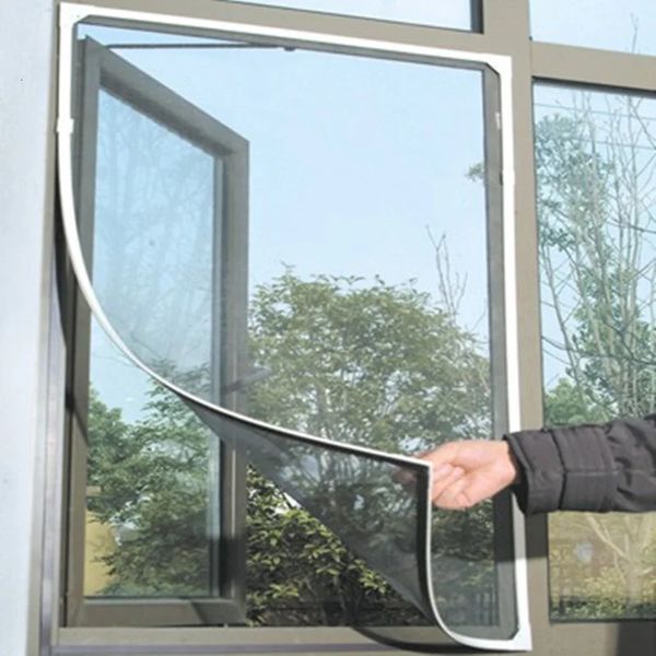 Inneninsektenfliege Moskito Fenster Screen Vorhangnetzetür Anti -Netz für Küchenheim Beschützer schiere Vorhänge 240416