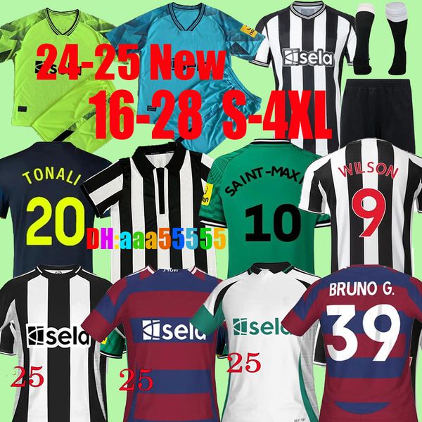 2024 2025 Newcastl E futebol camisa Bruno G. Joelinton Isak 23 24 25 3rd Jerseys de futebol Tonali