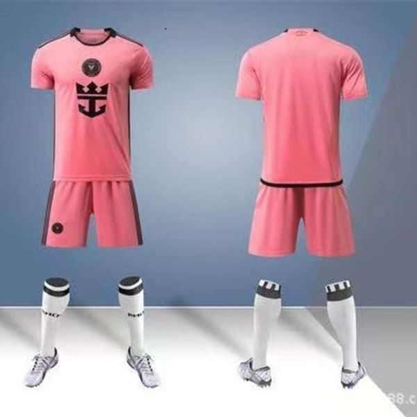 Maglie da calcio maglia da calcio rosa New Miami 10 maggio versione traspirante per asciugatura rapida versioni da uomo sportivo per adulti e maglia da donna