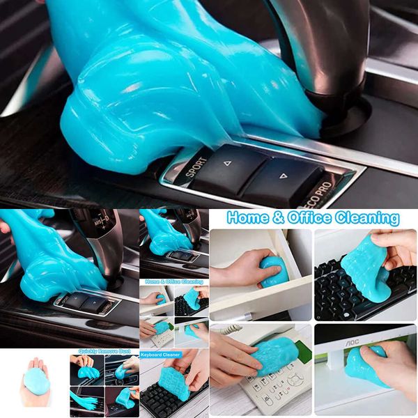 Nova limpeza para detalhes do carro Limpador Removedor de poeira mágica Gel Auto Air Vent Interior Home Office Teclado Teclado Clean Tool