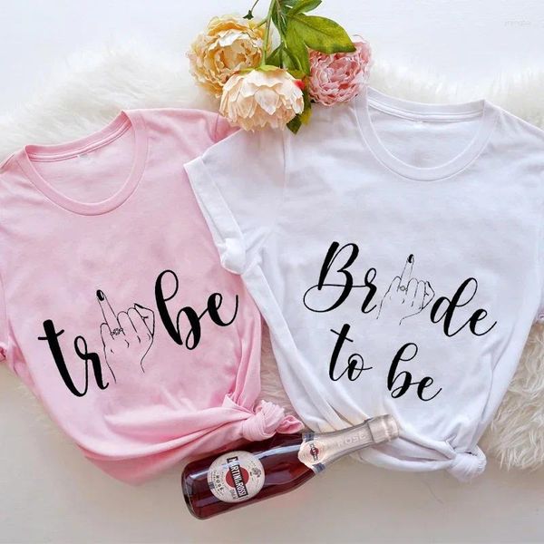 Damen T -Shirts Braut Bachelorette Hen Party T -Shirt Team Squad Brautjungfer T -Shirt Engagement Top ist