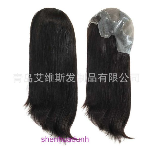 Wig Womens Mono Network Tıbbi Kafa Bandı Tam El Hook Çin ölçeklendirilmiş saç uzun dantel ön rahat ve doğal