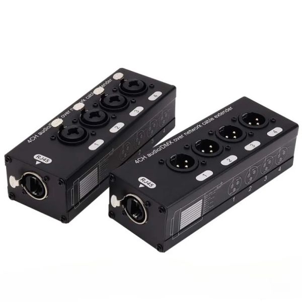 Equipaggiamento 4 canale 3 pin Multi Network XLR Cavo per l'illuminazione del suono e la registrazione Studio maschio e femmina RJ45 EtherCon NE8F4M