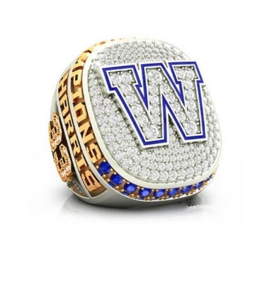 2020 ВСЕГО 2019 Winnipeg Blue Bombers Grey Cup Rings Кольца Tideholiday Gifts для друзей7826637