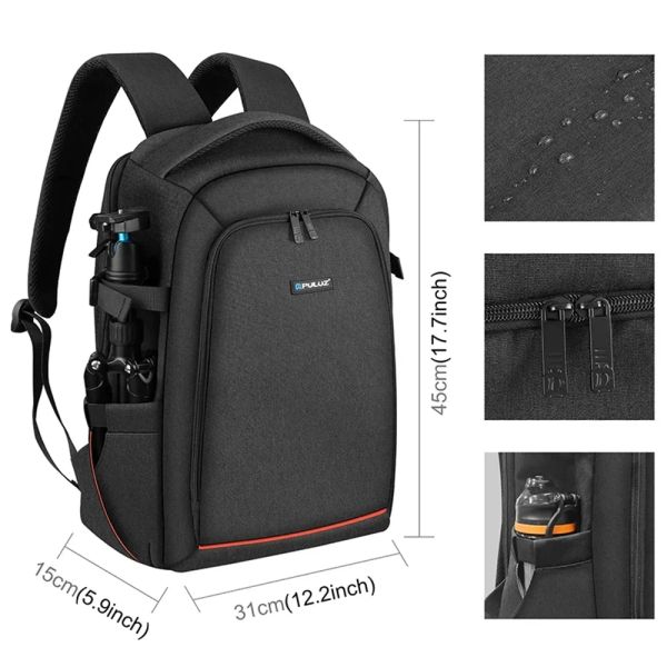 Bags Camera Rucksack Outdoor Tragbarer wasserdichte Fotografie -Rucksack für Sony, Canon, Nikon, Objektiv, Universalgelenk, Drohne geeignet