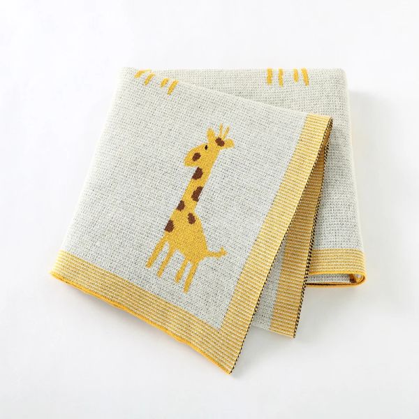 Set la coperta per bambini 100%in cotone a maglia da letto neonato da letto trapunte per cuccioli di cucitura a quadri gradevole passeggino da passeggino