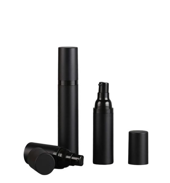 15 ml 30 ml schwarze luftlose Flaschenlotion -Creme Pumpe Plastikbehälter Impfstoff Spray 50 ml Kosmetische Flaschenspender für Kosmetik6675298