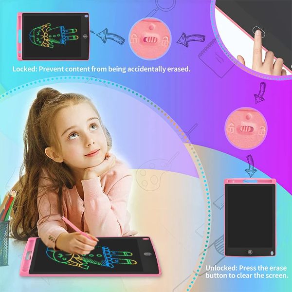 Tablets Mini Schreiben Tablet 8,5 Zoll papierloser LCD Elektronisch Schreibtafel Schreibblock Schreibkissen für Schüler