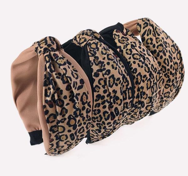 LEOPARD PRIM PRIM COR MACHING CABELA BANDBABA DE CAIXA PARA MULHERES ATICENTES DE CABELO DE CABELO DE HAIR DE HABENS DE HAIRJEWELRY de alta qualidade