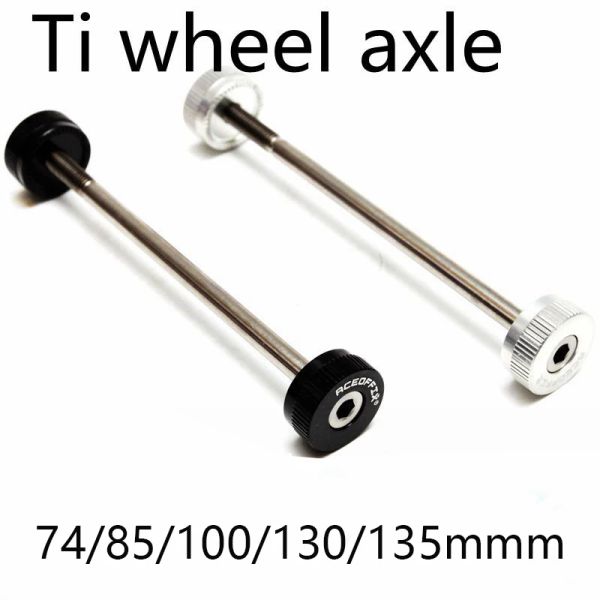 Teile 74 85 100 130 135 mm Titan Ti Bike Hub Achle für Brompton Folding Bike MTB Road Bicycle Schnellverkaufszentrenzusatzzubehör