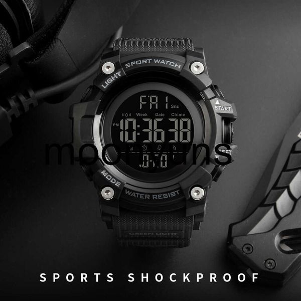 skmei Uhren Armbanduhren skmei Countdown Stopwatch Sport Watch Mens Uhren Top -Marke Luxus Männer Armband Wasserdichte LED Elektronische digitale männliche Uhr 230728 Hi