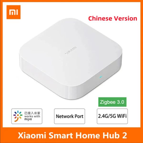 Kontrolle chinesischer Version Xiaomi Mi Smart Home Hub 2 Zigbee 3.0 Intelligenter Multi -Modus WiFi 5GHz 2.4GHz Bluetooth Mesh Mijia Mihome