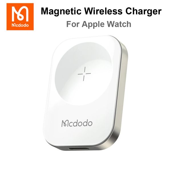 Chargers McDodo 3,5W Apple Watch Magnetic Wireless 3 in 1 Mini -Ladegerät Schnelles Laden für 7 6 Se 5 4 3 2 1 38 mm 42 mm 42 mm 44 mm 45 mm Serie Serie