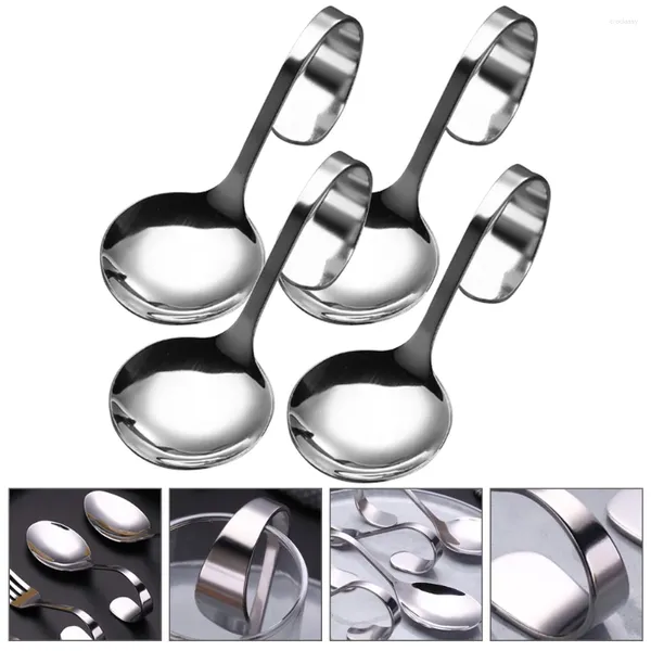 Set di stoviglie 4 pezzi cucini cucini insalata di utensili posate comoda dessert torta ergonomica multiuso occidentale