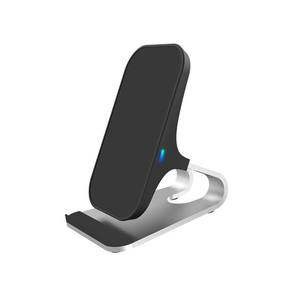 Carders Desktop Wireless Carder Stand 15W Fast Charge Владелец мобильного телефона для iPhone 14 Pro 13 12 11 Алюминиевый сплав.