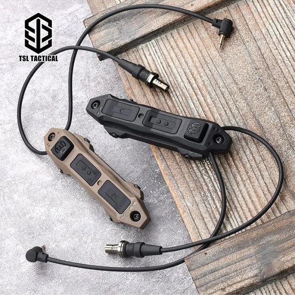 Luzes Novo M300 M600 Chave de pressão remota tática Controle de função dupla SF/2.5 Plug Fit Mlok Keymod Picatinny Rail Airsoft Hunting