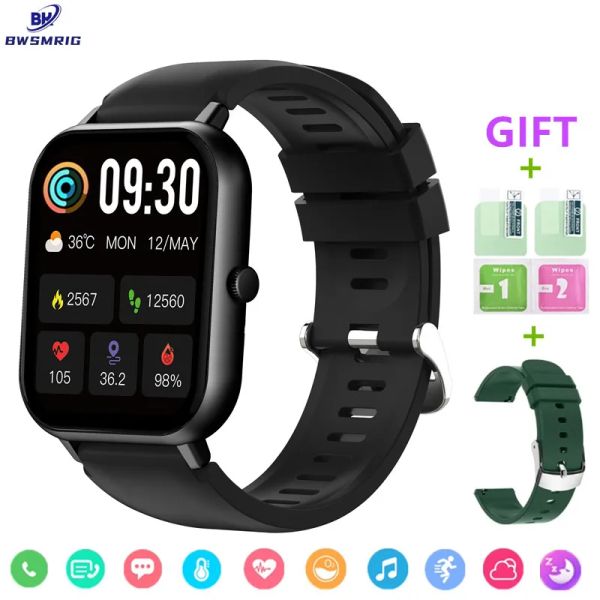 Guarda New Smart Watch Men Women Chiama Clock Heart Tativazione Sleep Monitoraggio Sport Fitness Tracker Smartwatch per Android iOS Xiaomi Telefono