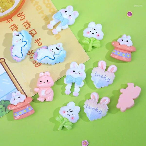 Figurine decorative da 20 pezzi da cartone animato kawaii in resin