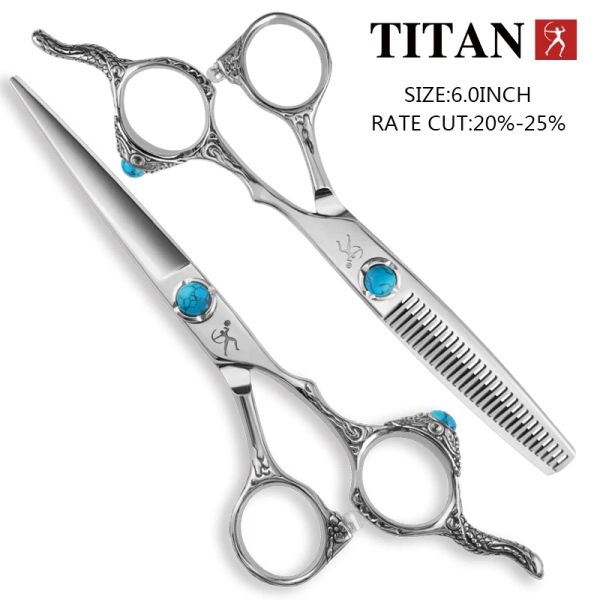 Shears Titan Professional 6 pollici Giappone VG10 Scissori per capelli tagliati a forbice per salone taglio di forbici per parrucchiere