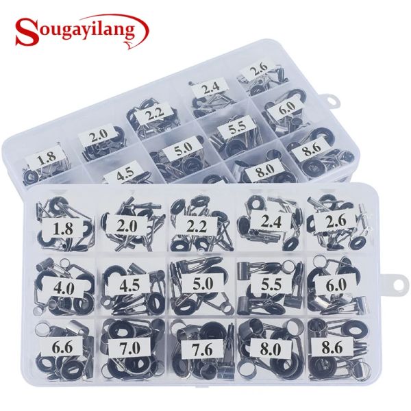 Аксессуары Sougayilang 75pcs/Box Телескопический рыболовный стержень Руководство