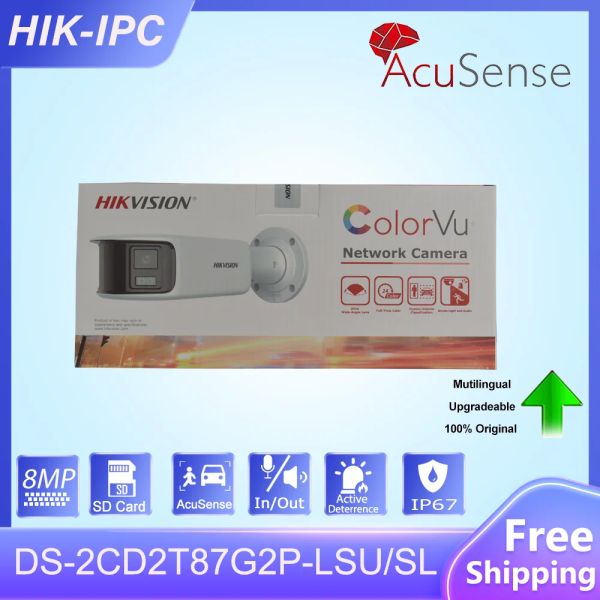 Accessori Hik 8MP Panoramica CAGLIETURA BULLVU Bullet Network DS2CD2T87G2PLSU/SL ACUSENSE TWOWAY AUDIO STROBE ALLIA ALLA ALLARME IP fotocamera IP