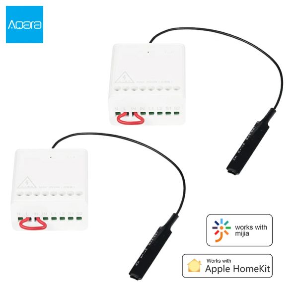 Steuerung von Aqara Relay Controller -Modul Zigbee Twoway Control Wireless Relay 2 Kanäle Smart Light Control Schalter für Mi Home HomeKit