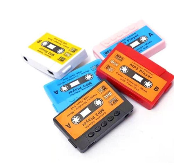 MP4 Players 200pcs de alta qualidade Mini Tape Mp3 player Suporte Micro SDTF Card 5 cores DHL EST2979946