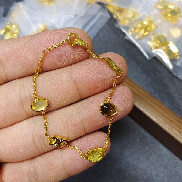 Luxo CE Brand Tigereye Stone Brincôs Brincos de colar Jóias Mulheres 18K Gold retro vintage adorável braceletes de braceletes de cristal rosa colares de colares