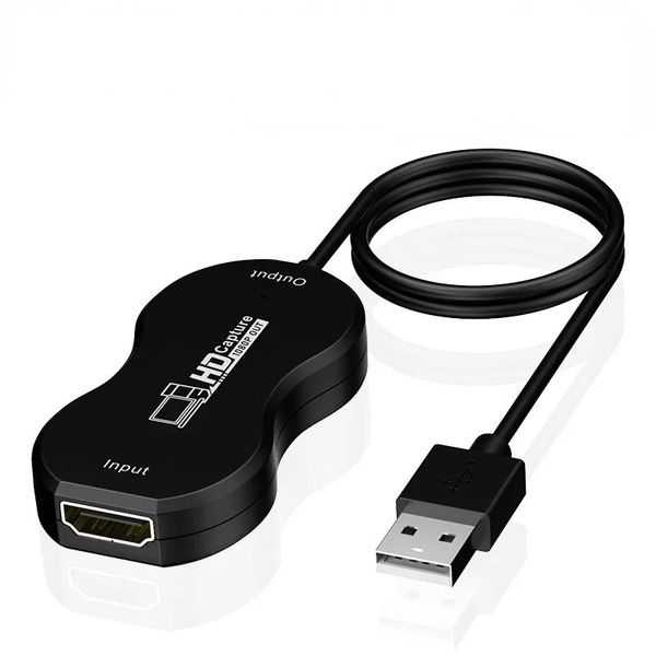 Portatile facile da limitare USB2.0 Acquiszione ADIO ADATTER AUDIO VIDA ALLA VIDEO CONVERTER DA DVD Video Capture Convertitore per vittorie Android MacOS VLC OBS