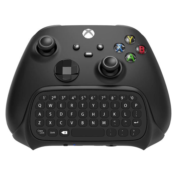 Teclado de Acessórios para Xbox Series X/S One/S/Controller Gamepad, 2,4 GHz Mini Qwerty Teclado Gaming Chatpad com Audio/Headset Jack