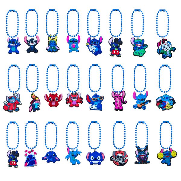 Tornari percorsi di cartone animato Experiment Artenza 626 Keychain Bead Fashion Keyrings Charms Auto Ring per le donne Bag Drop Drop De Otyl6