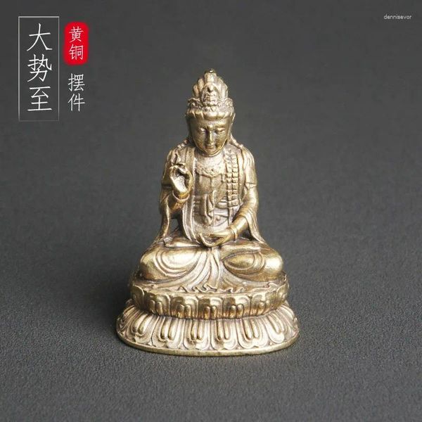 Orecchini di collana Imposta in ottone dashi su bodhisattva statue desktop decorazione religiosa adorazione bronzo di bronzo artigianato