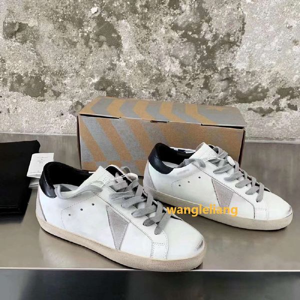 Nuova scarpa casual corsa in pelle scamosciata di lusso in pelle scamosciata da uomo sneaker womens taglia 35-44 piatto golden white designer in pelle bassa scarpe da tennis bassa tennis galliale