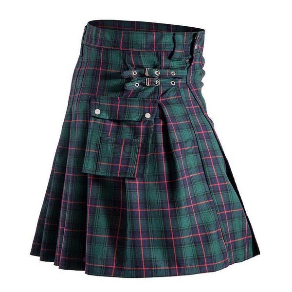 Women Skirts 2023 European New Men and Women's Short Short's Short Skirt tradizionale Scottish Scottish Scottish Short Show Short Short