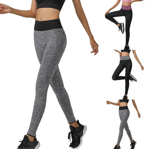 Aktive Hosen hoher Taille Yoga Leggings Frauen Bauch heben Hüft dehnbar sportliche Legging atmungsfreie Spurlosenhose Ropa Deportiva Mujer