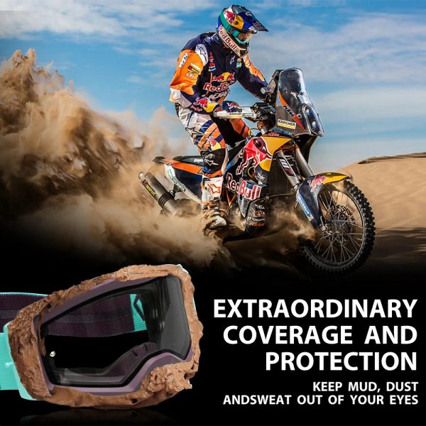 Güneş Gözlüğü Vozapow Motosiklet Goggles Erkekler Yol Motokros Güneş Gözlüğü Enduro Enduro Anti Moto Bisiklet Kir Bisiklet Mtb Binicilik Gözlük Üzerinde