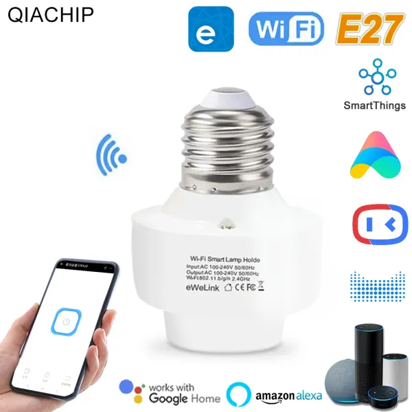 WiFi Akıllı Ampul Adaptörü Mini E27 Lamba Tutucu Uzaktan Kontrol Akıllı Ev Alexa Google Ev IFTTT ALICE SMARTTHINGS