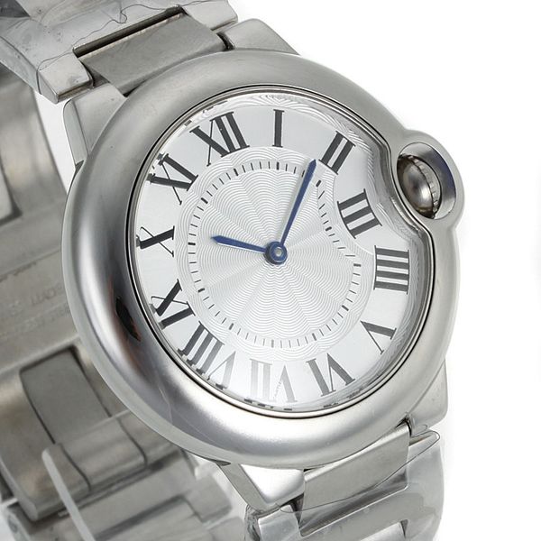 Мужские дамы часы -дизайнер наблюдает за тем, как высококачественное кварцевое движение Roman с белым циферблатом женщин Мужский подарок для женщин 28 мм 36 -мм автоматическая корзина красивое умное подарок