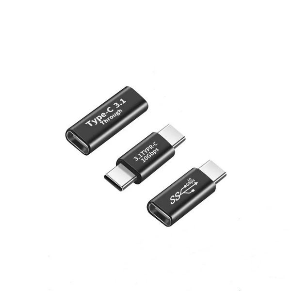 2024 USB3.1 Micro USB Tipo-C 2 em 1 OTG Plug Jack Connector de carga Adaptador de carregamento Tipo-C Cabo de extensão para laptop Tablet Phone para conector de plugue OTG