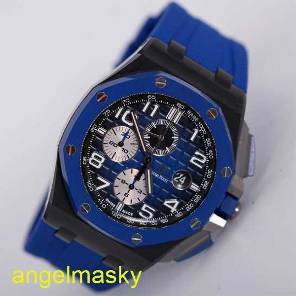 Ladies 'AP Armband Watch Royal Oak Offshore 26405CE Herren Uhr Schwarz Keramikblau -Ablauf -Zifferblatt Automatische Maschinerie World Famous Watch Watch Watch Durchmesser 44mm