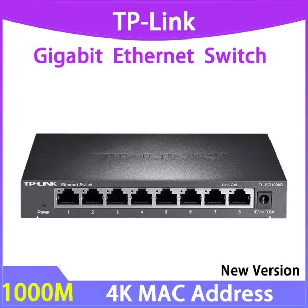 Switch TPLINK TLSG1008D Switch Network 8Port Gigabit Splitter 1GE Hub 1000MBPS Switch 1Gbps LAN Ethernet Plug and Play