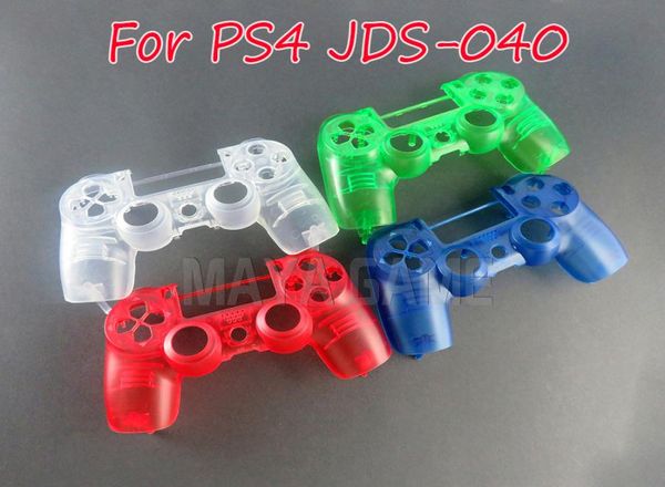 Transparente kristallklare vordere Gehäusehülle Hülle Faceplat -Abdeckung für PlayStation 4 Pro PS4 Pro JDM 040 JDS 040 Controller9428141