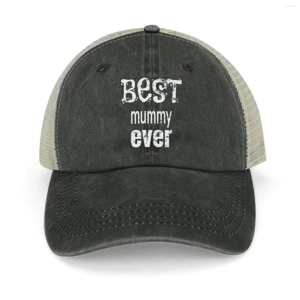 Regalo di compleanno dei berretti - Mummy Ever Cowboy Hat Baseball Cap Man Brand Man Military Tactical Sunlecs Caps for Women Men's