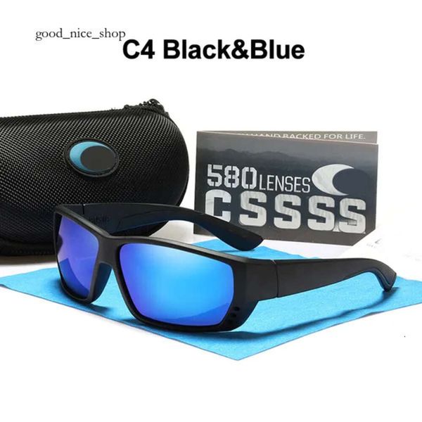 Солнцезащитные очки Costas Woman 580p Lens Men Sunglasses Дизайнерские солнцезащитные очки для мужчин Женщины TR90 спортивные рыболовные очки зеркало Blue Red Lins 249