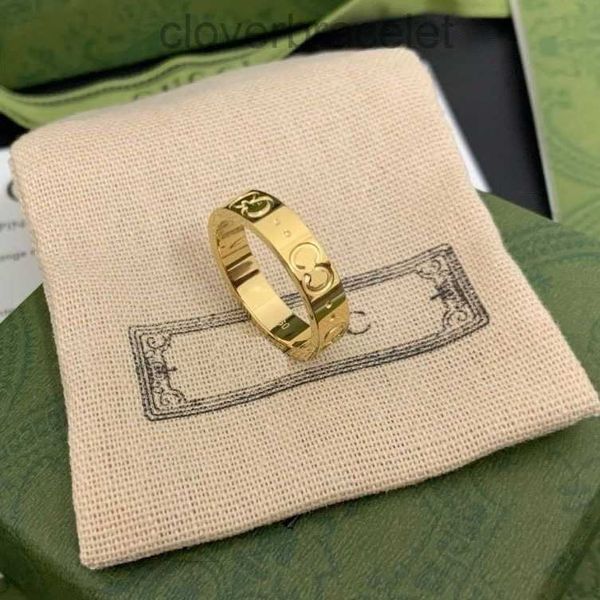 Anelli anelli per chiodo di lusso anelli maschile designer moda titanio in acciaio lettera incisa modello designer anello di fidanzamento anello 5-11 anelli per donne all'ingrosso