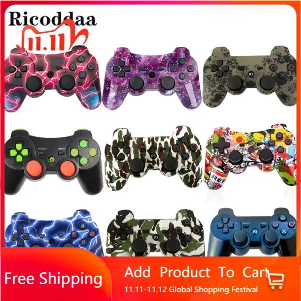 GamePads Bluetooth Controller para Sony PS3 Gamepad PC Controller sem fio para PS3 Mando Joystick Sixaxis Controle Acessórios