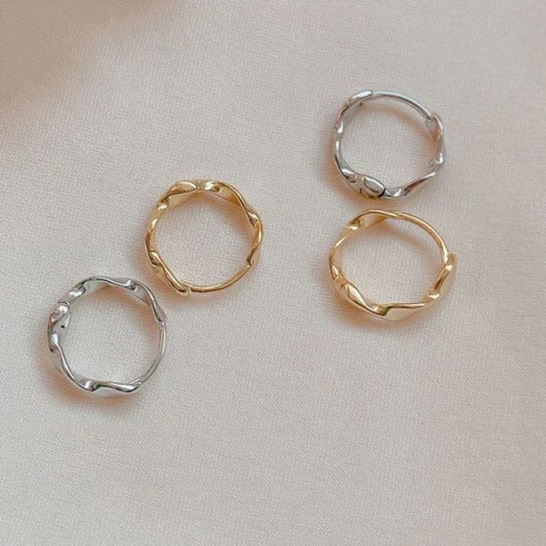 Orecchini anenjery Orecchini a cerchio di tocco in argento per donne per donne piccole orecchini in oro eleganti regali per feste di gioielli SE1350